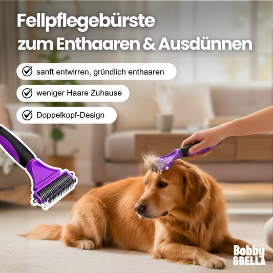 Fellpflegebürste für Hunde & Katzen – Sanft entwirren, gründlich enthaaren
