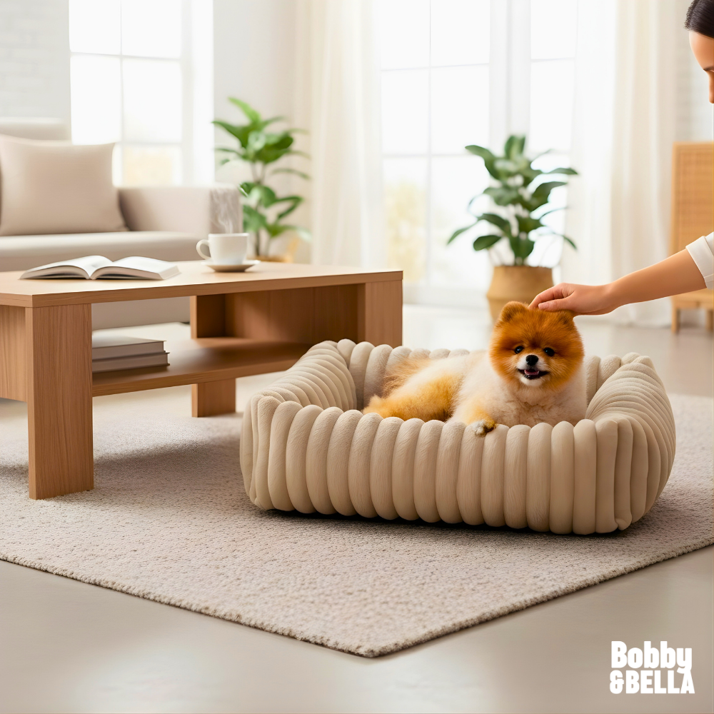 Kuschelbett für Hunde & Katzen – Abziehbar, waschbar & traumhaft weich