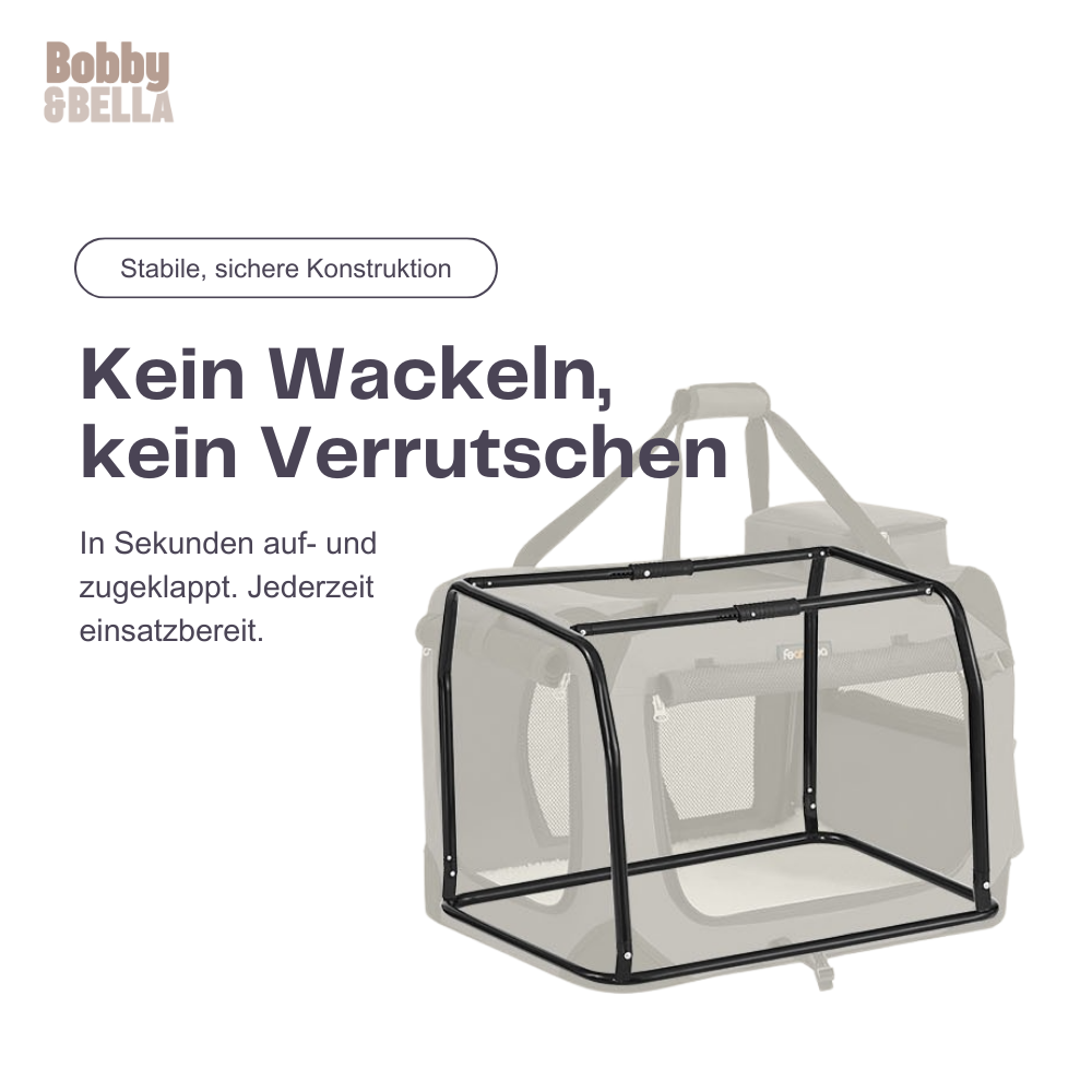 Faltbare Hundebox mit 3 Öffnungen – Luftig, stabil & stressfreies Einsteigen