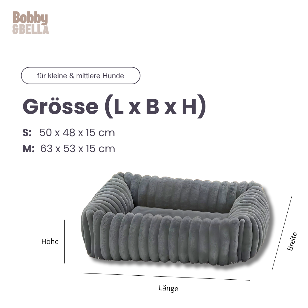 Kuschelbett für Hunde & Katzen – Abziehbar, waschbar & traumhaft weich