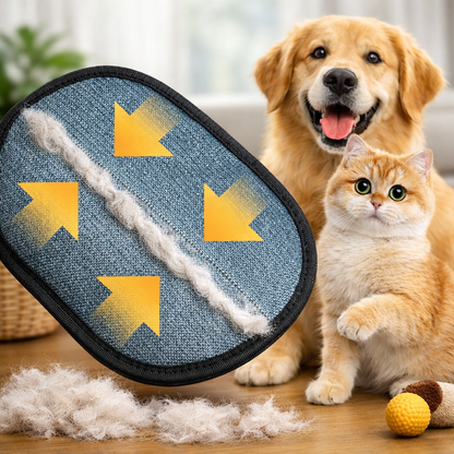 FellFix™ Tierhaar-Entfernungs Handschuh – Sanfte Fellpflege & Haarentfernung für Hunde und Katzen