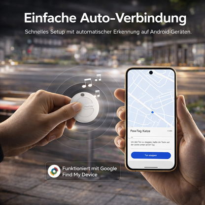 Paw-MiliTag™ Smart Finder – Android GPS Tracker Google Find My kompatibel